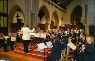 Nottingham Concert Band in Hucknall Parish Church