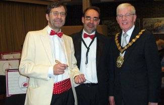 Robert Parker, Jeff Fry (Chairman of the Band), Councillor Barrie Cooper
